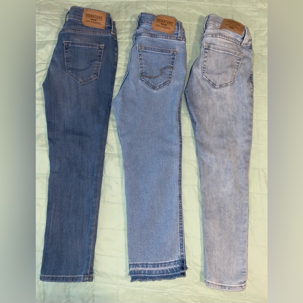 Set of Three Blue Jeans - Girl’s Size 7